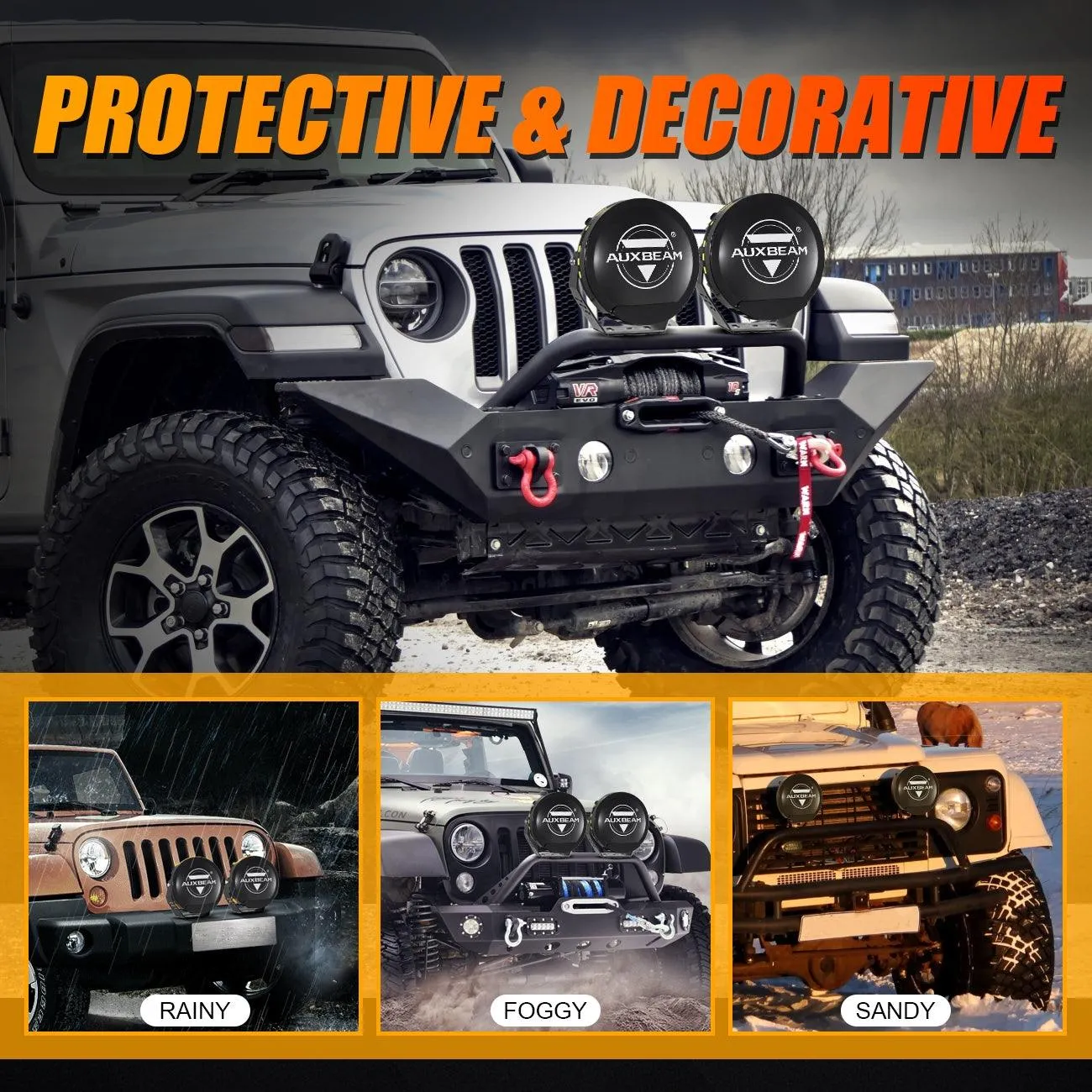 360-PRO Series | 7 Inch 230W 33332LM Custom Lens Offroad LED Driving Lights
