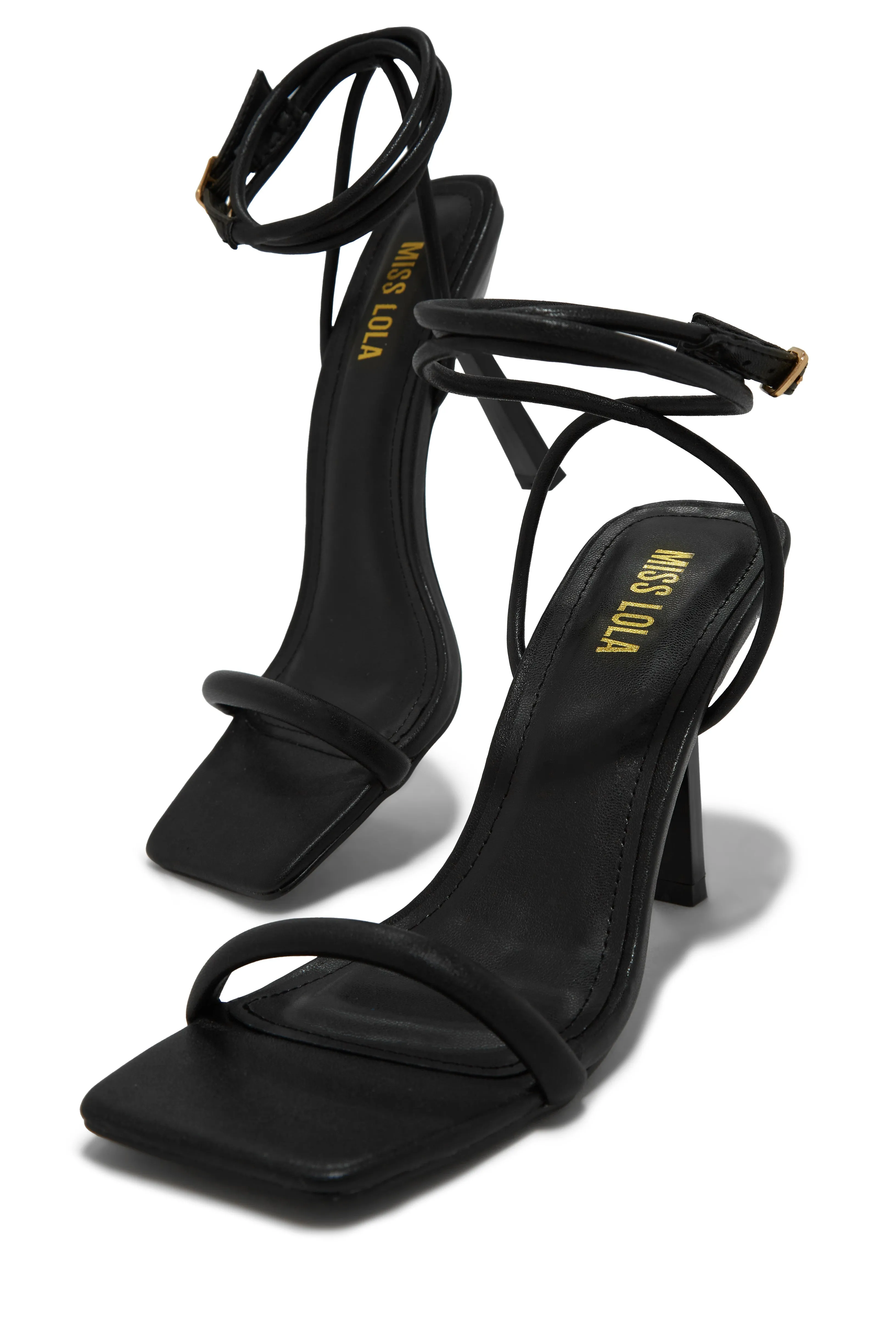 Amiri Single Sole Mid Heels - Black