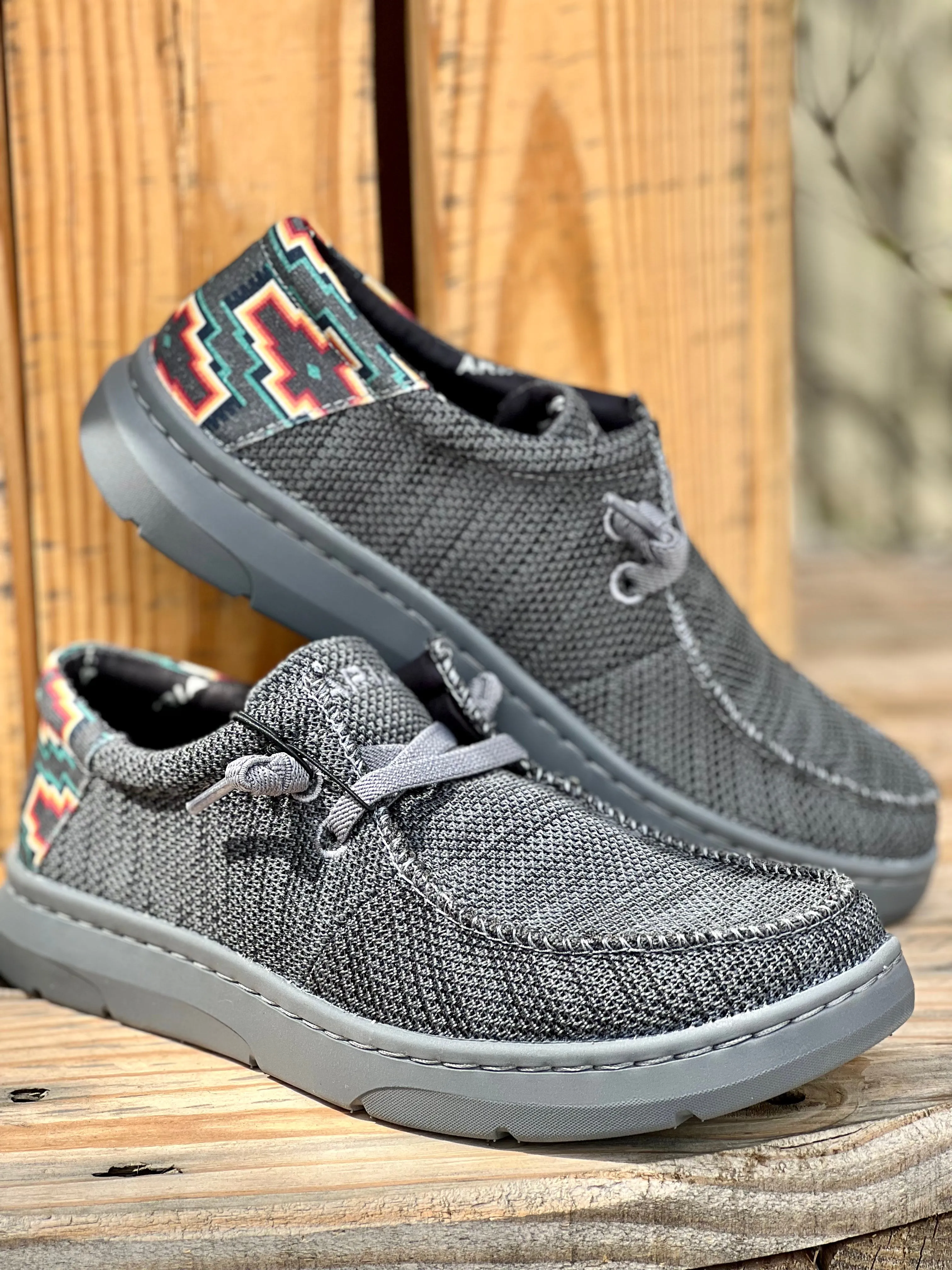ARIAT MENS HILO CHARCOAL/TURQUOISE