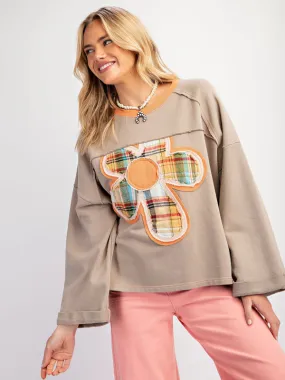 Artisan Patchwork Top Creative Boho Sweater