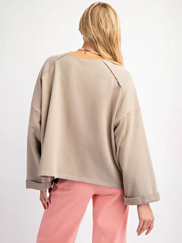 Artisan Patchwork Top Creative Boho Sweater