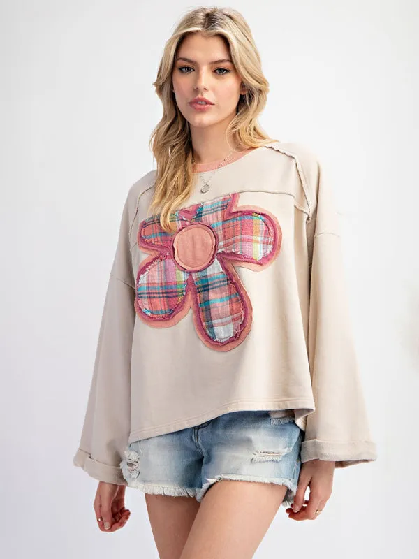 Artisan Patchwork Top Creative Boho Sweater