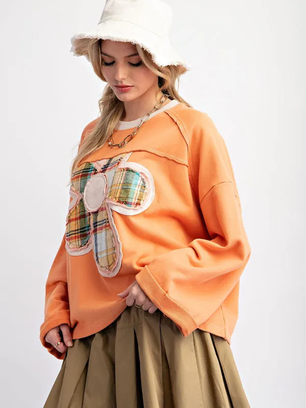Artisan Patchwork Top Creative Boho Sweater