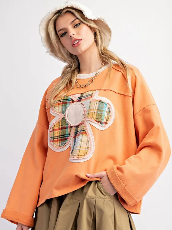 Artisan Patchwork Top Creative Boho Sweater