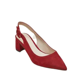 Autumn Cabernet Suede Pelle Moda Slingback Pumps