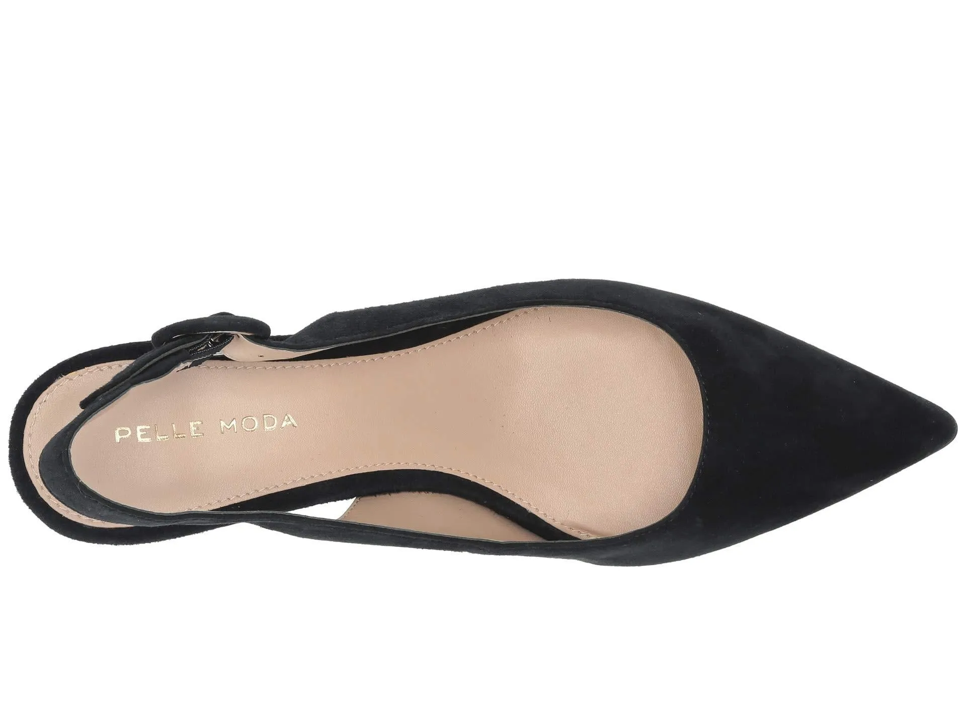Autumn Midnight Blue Suede Pelle Moda Slingback Pumps