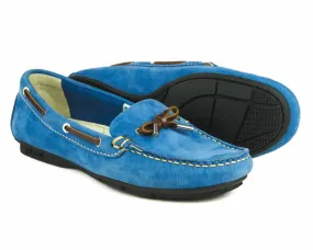 BALLENA Ladies Powder Blue Suede Summer Loafer by Orca Bay