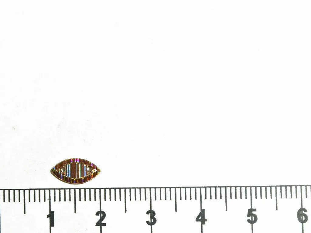 Copper Boat Rainbow Plastic Sequins(Wholesale)