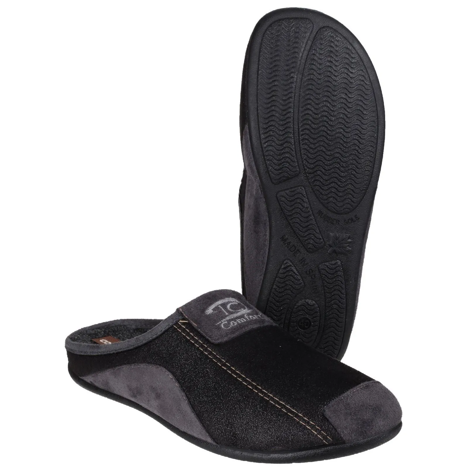 Cotswold Men Mule Slippers - Westwell Slipper in 2 Colours, 6.5-12