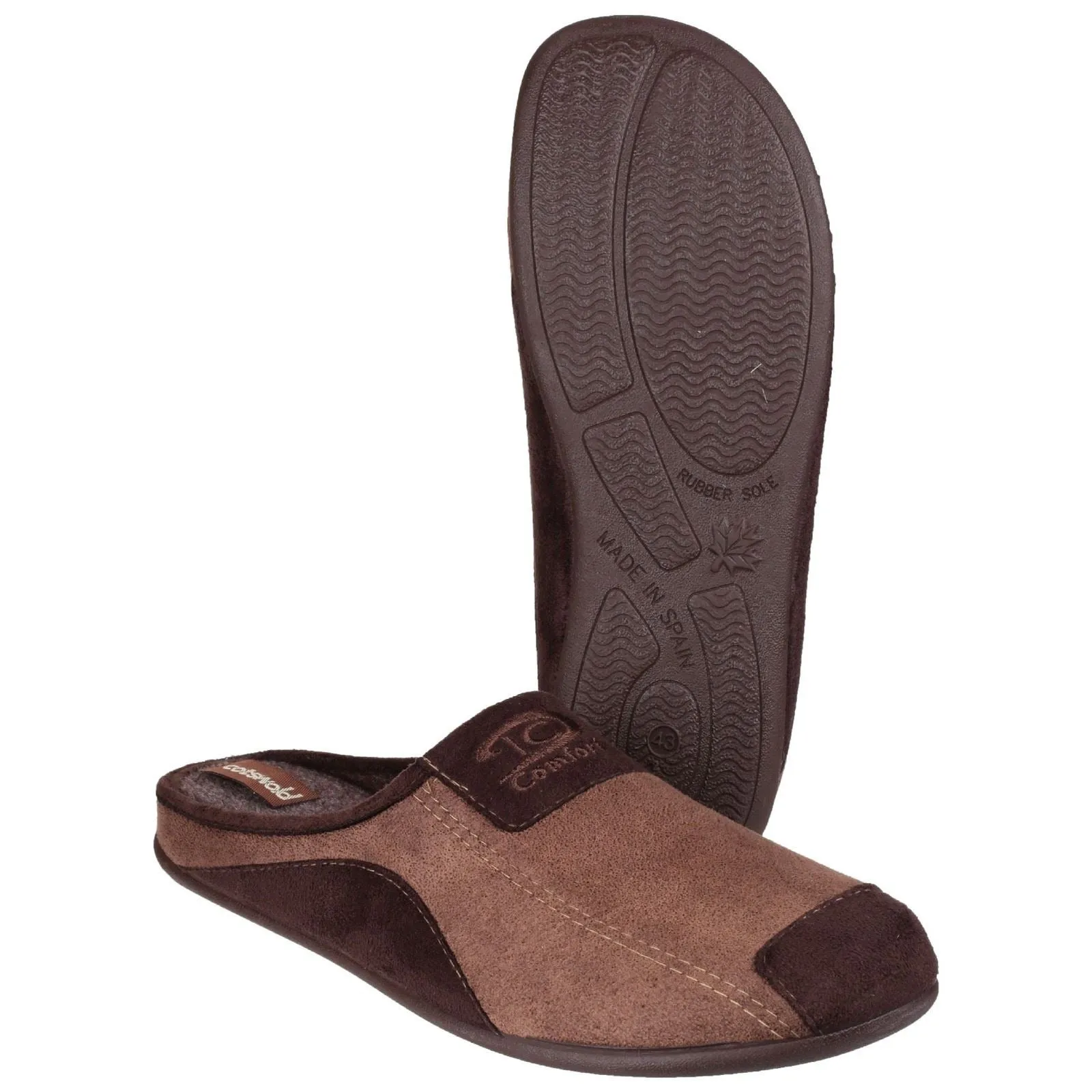 Cotswold Men Mule Slippers - Westwell Slipper in 2 Colours, 6.5-12