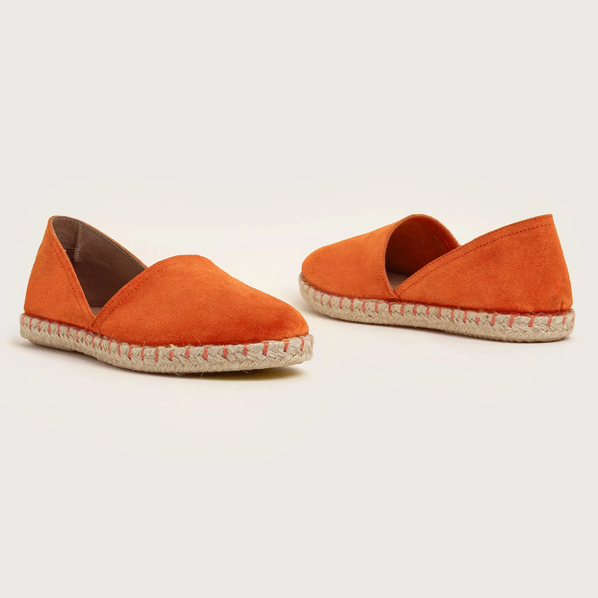 Cresent Suede Espadrille - Orange