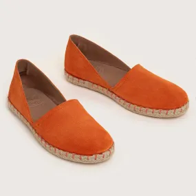 Cresent Suede Espadrille - Orange
