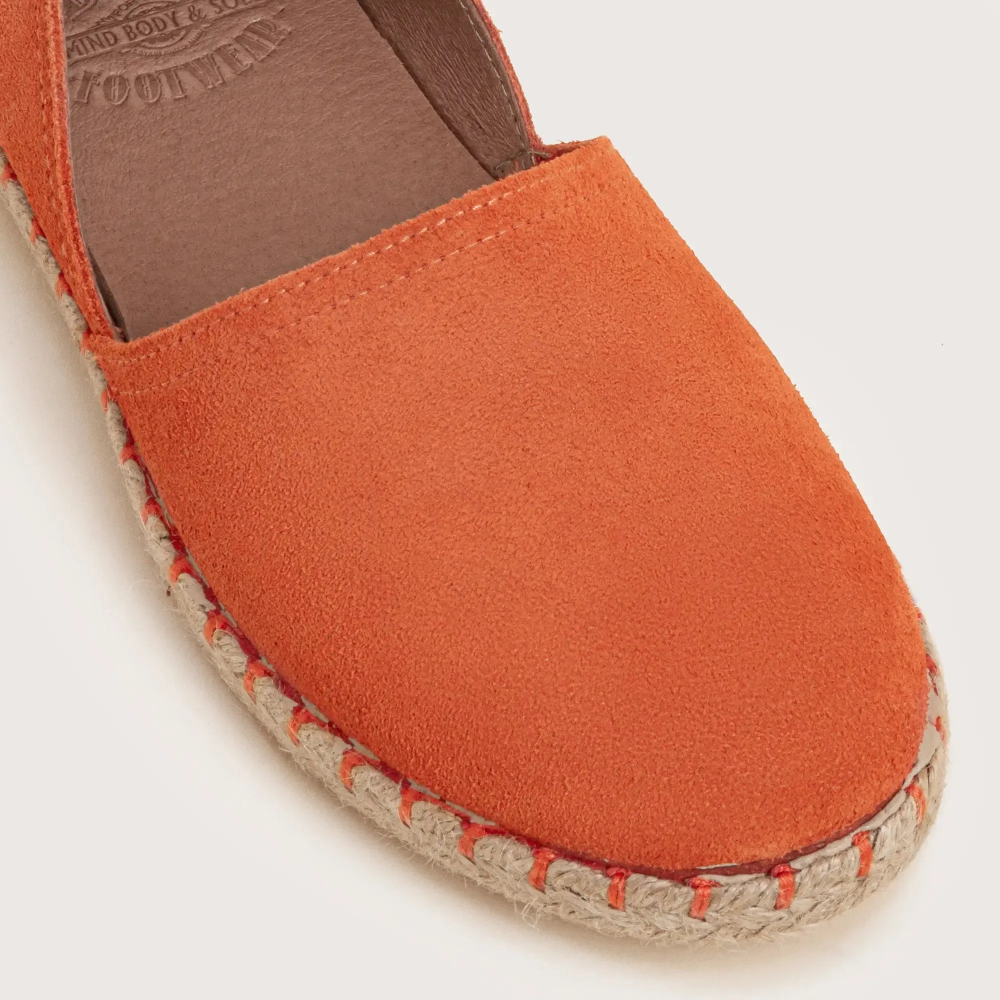 Cresent Suede Espadrille - Orange