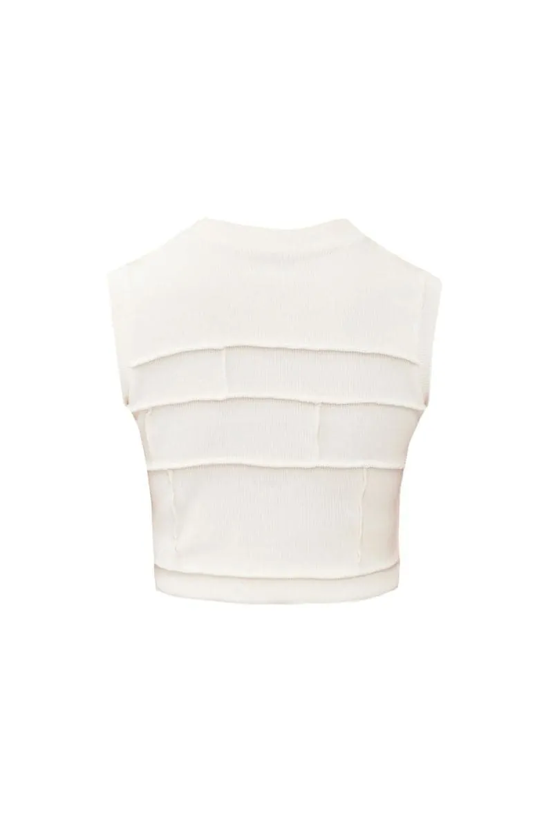 CROPPED PATCHWORK TOP