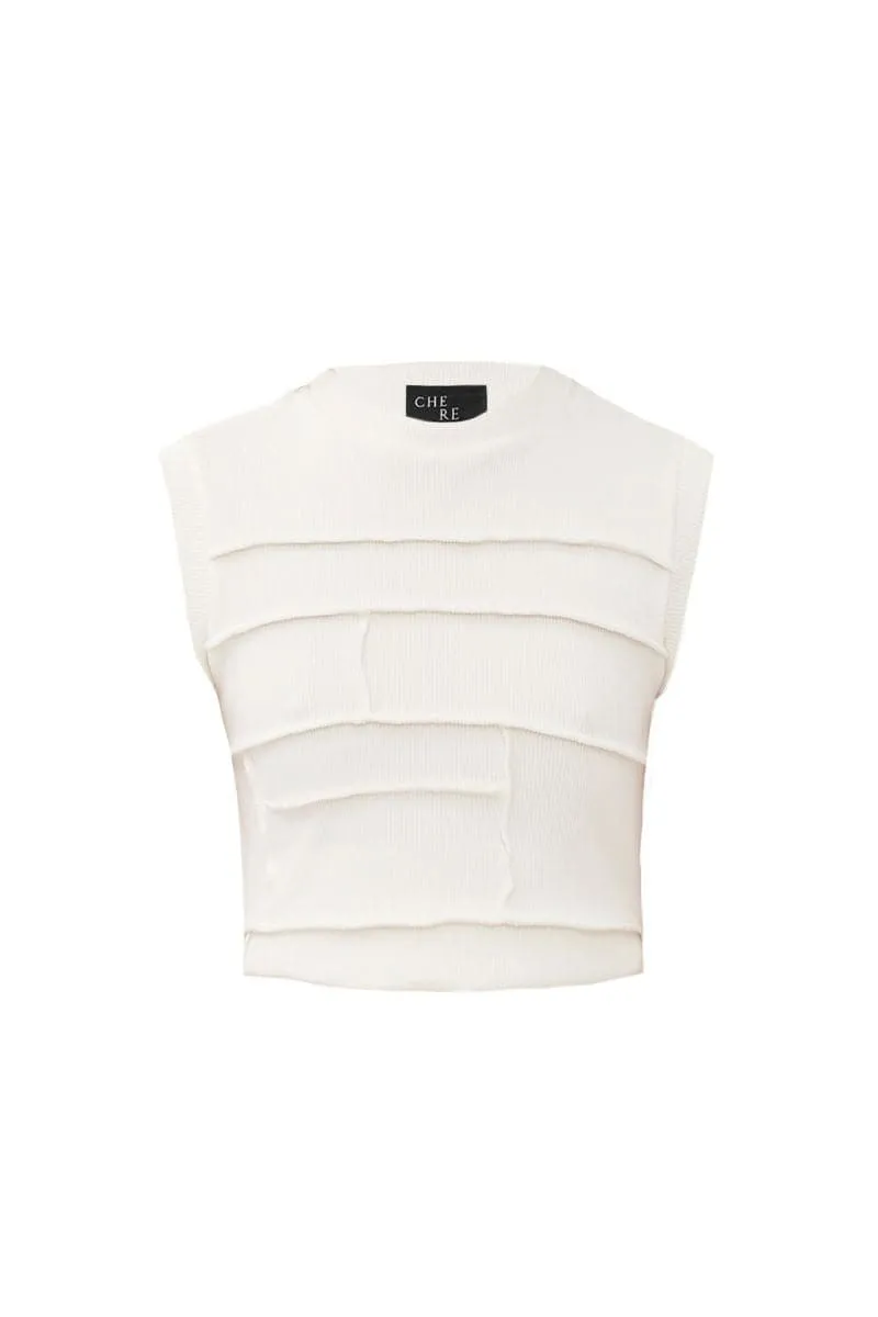CROPPED PATCHWORK TOP