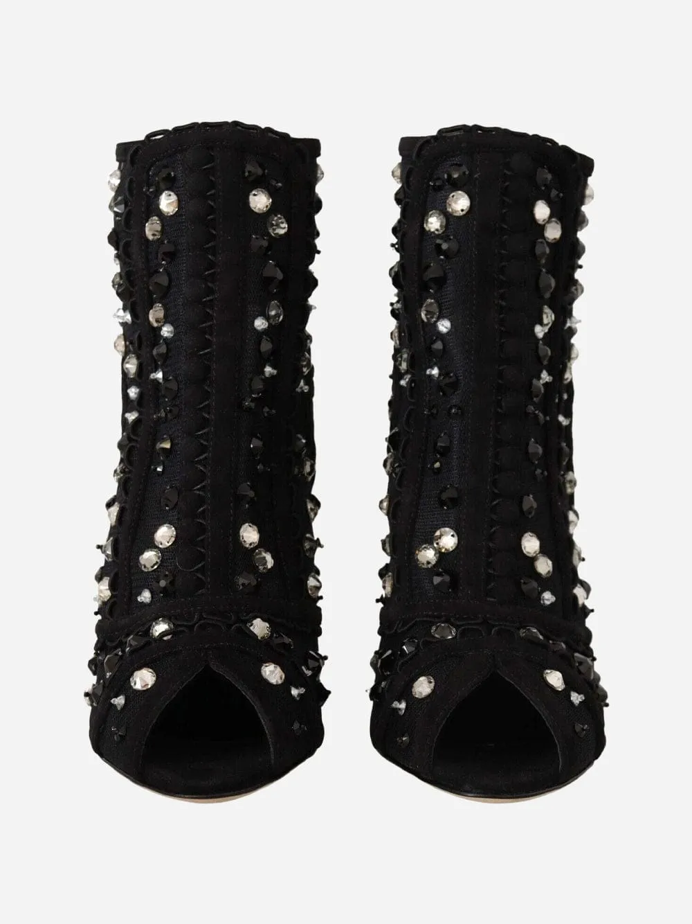 Crystal Embellished Ankle Boots