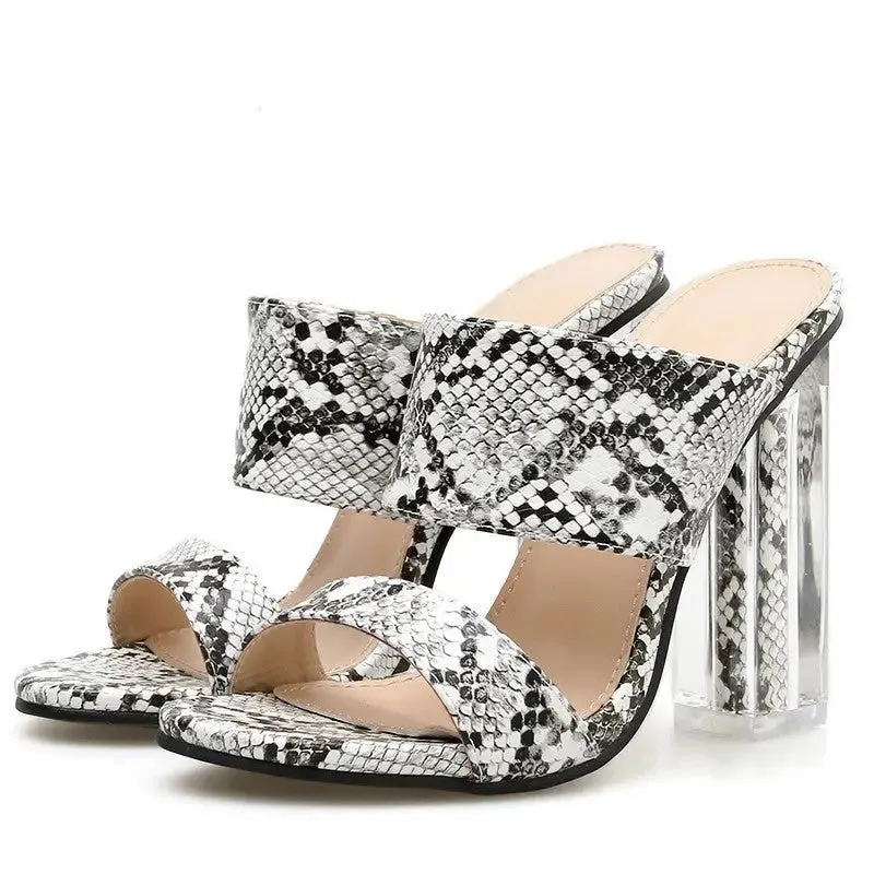 Crystal High Heel Snake Shoes - Glamour & Comfort in Every Step