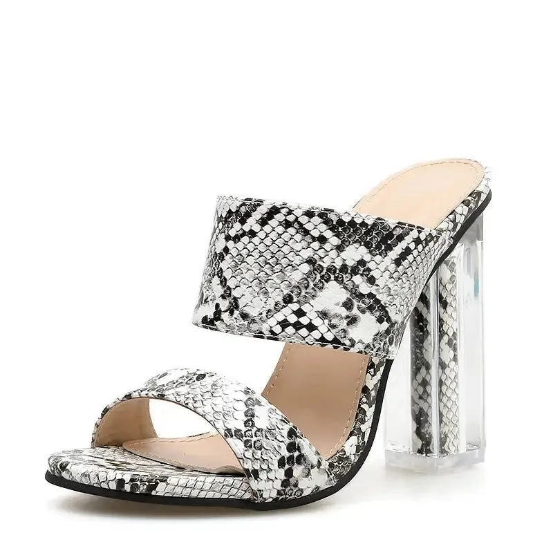 Crystal High Heel Snake Shoes - Glamour & Comfort in Every Step