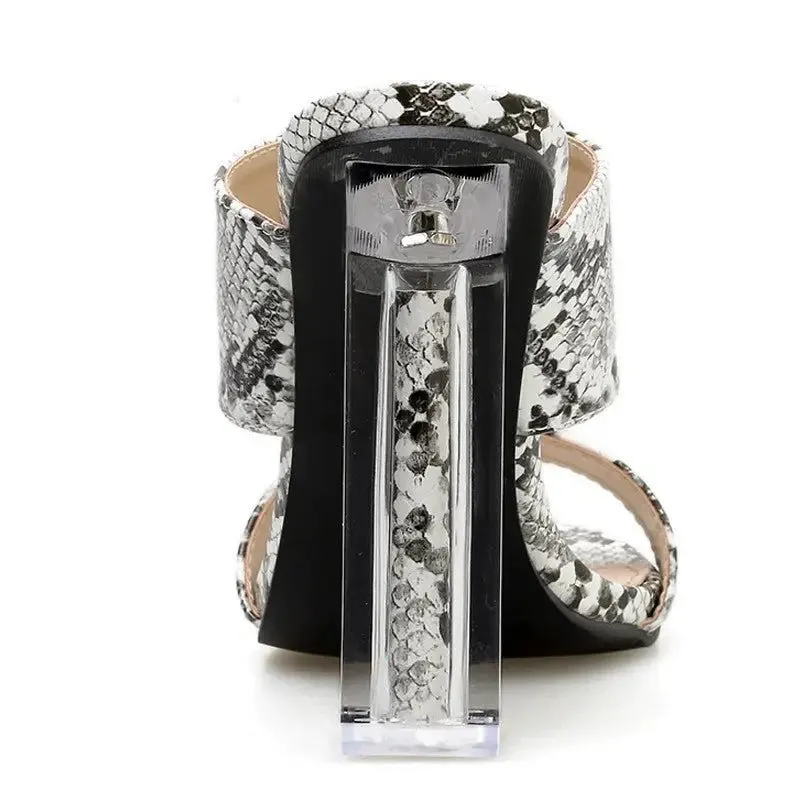 Crystal High Heel Snake Shoes - Glamour & Comfort in Every Step
