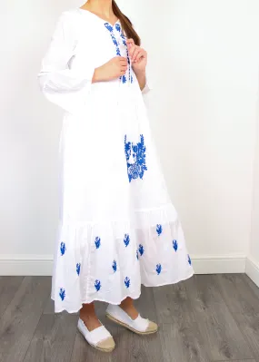 DREAM Dorothy dress in blue and white