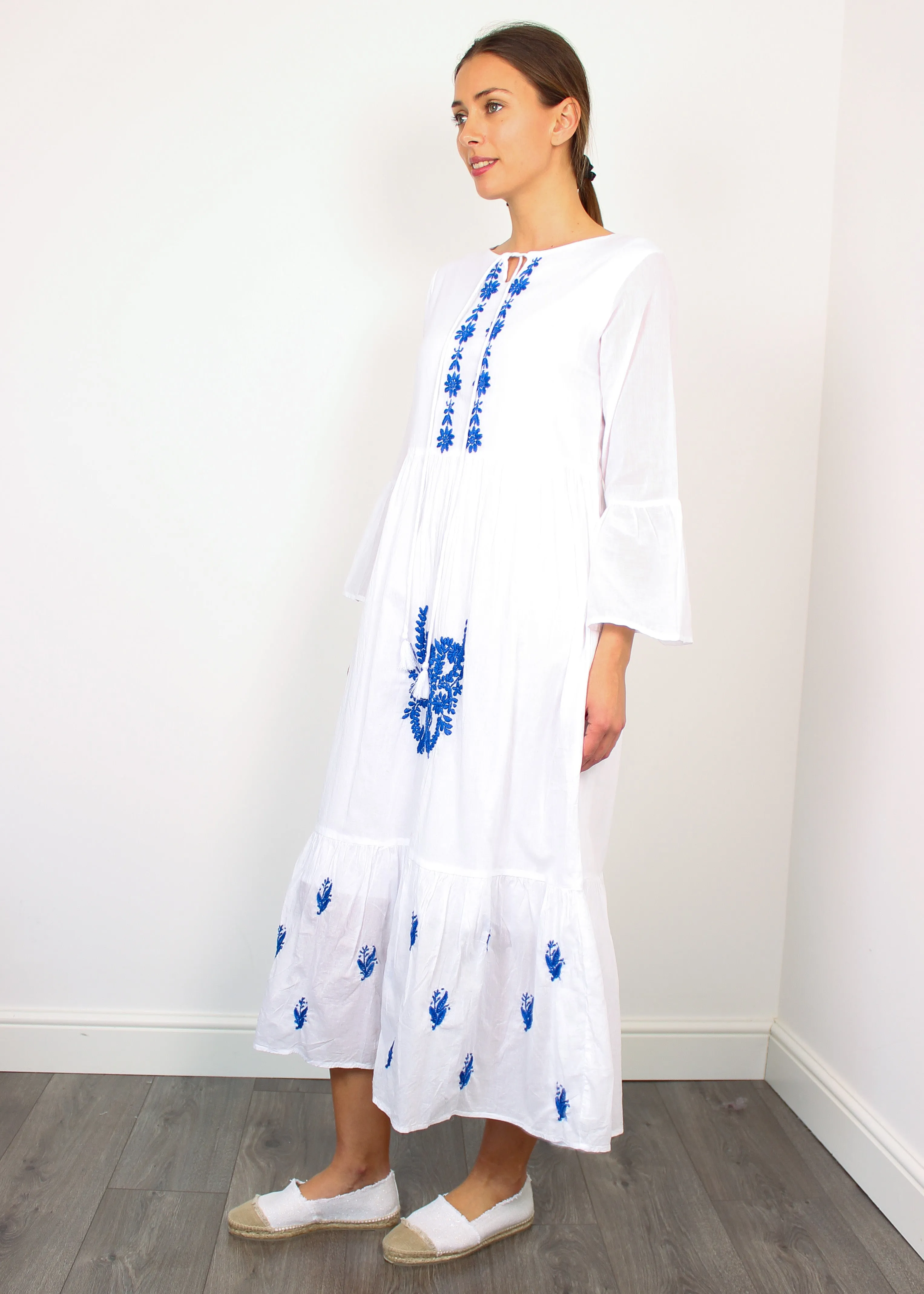 DREAM Dorothy dress in blue and white