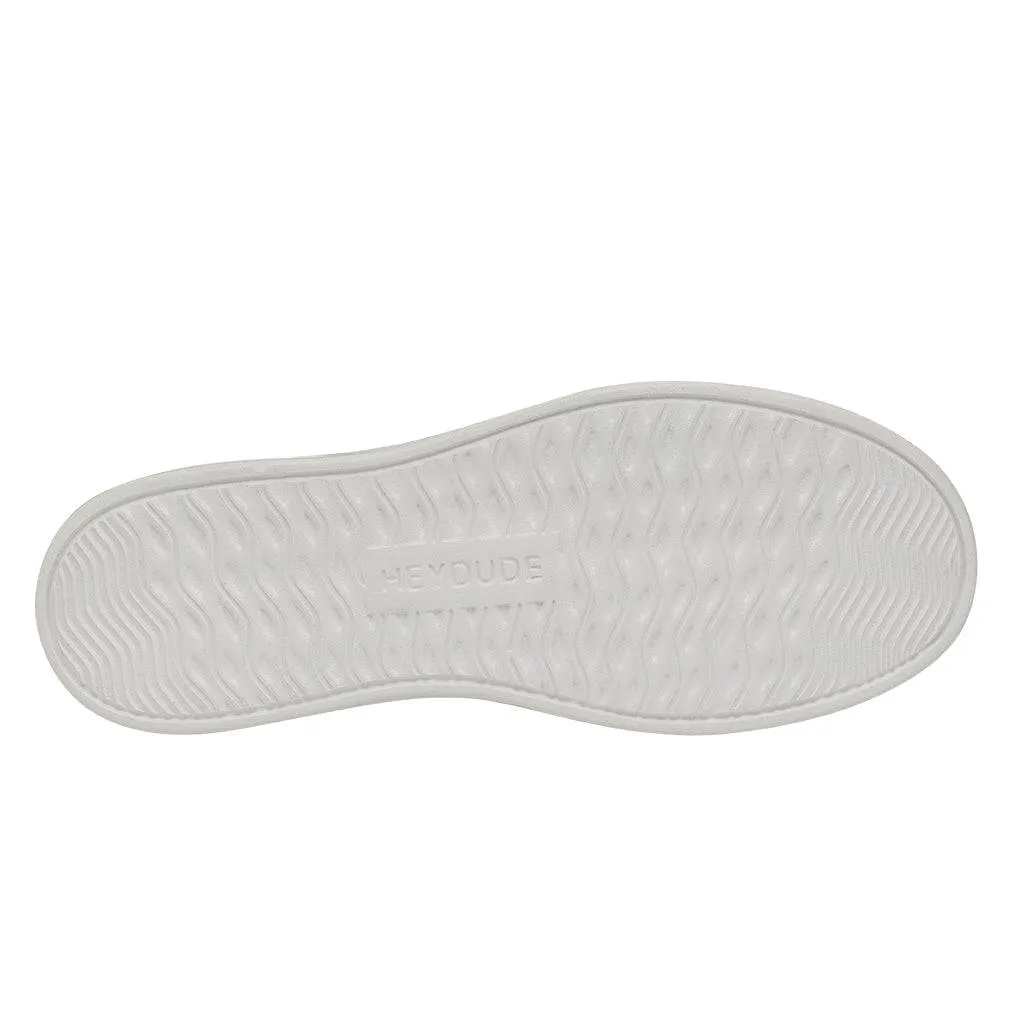 Dude Karina Natural Ladies Coconut White Textile Slip On Shoes