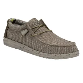 Dude Wally Sox Triple Needle Mens Camel Textile Slip On Shoes