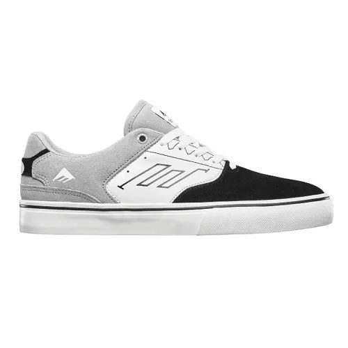 Emerica Shoes The Low Vulc Black White Grey