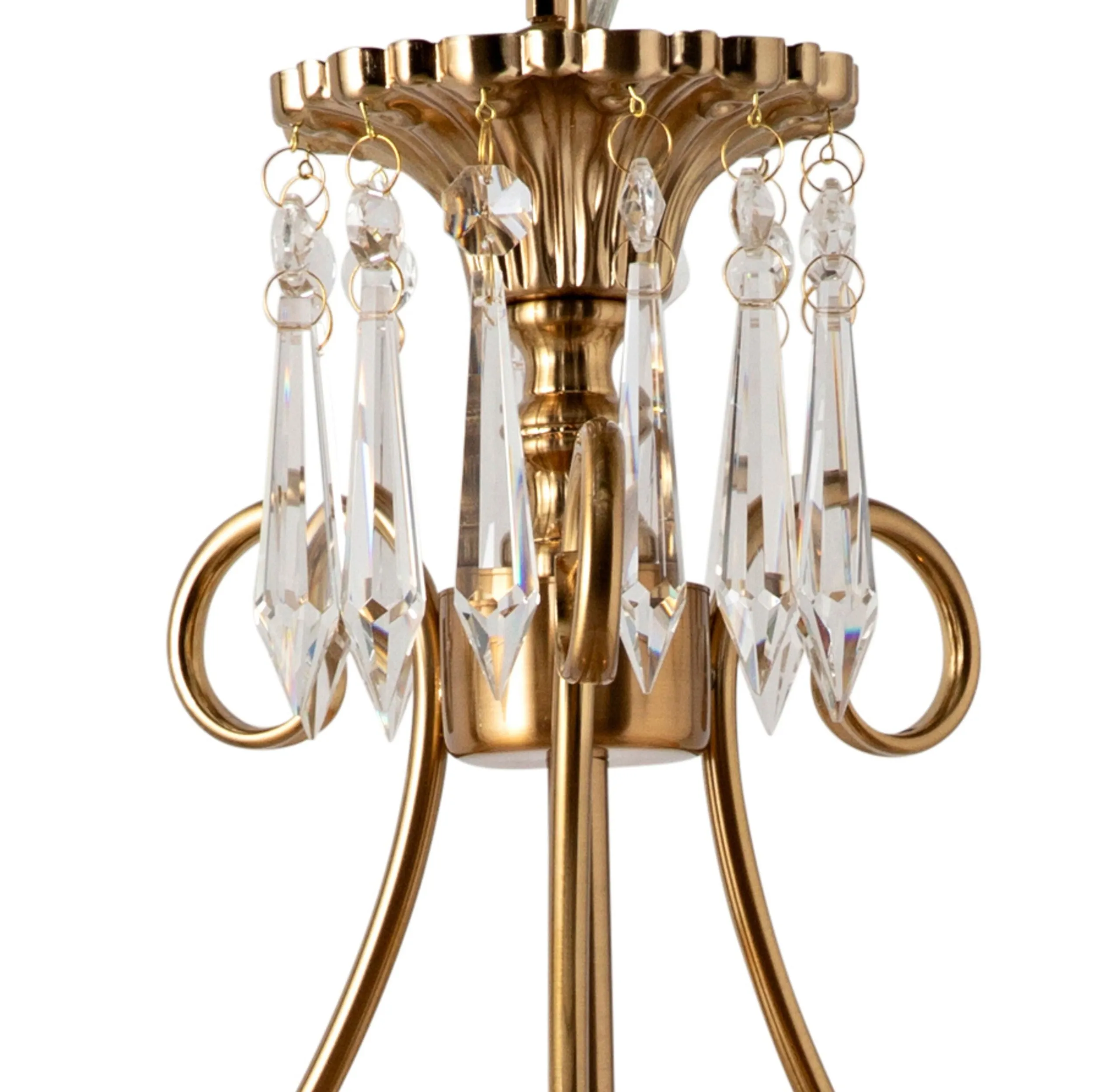 Fleur Gold Finish Chandelier 64x36cm