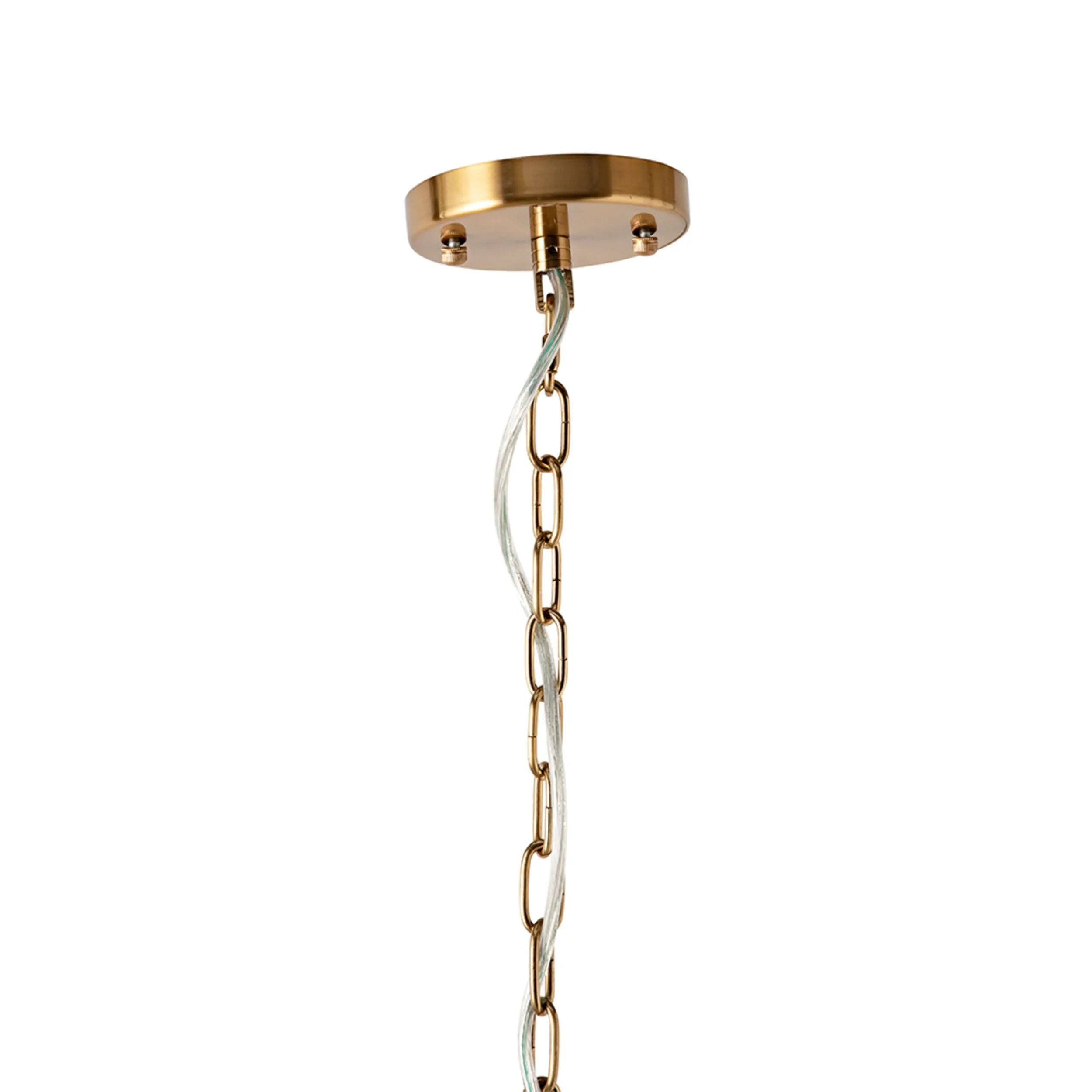 Fleur Gold Finish Chandelier 64x36cm