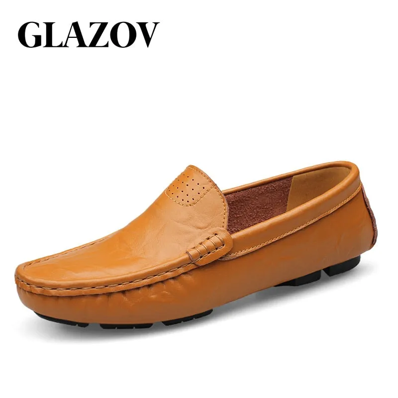 GLAZOV Leather Deck Shoes
