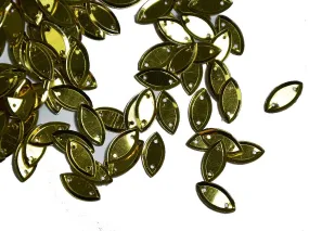 Golden Lustre Boat Plastic Sequins(Wholesale)