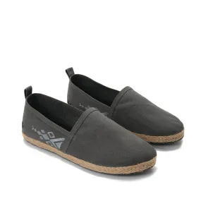 Grey men with grey embroideries  Espadrilles-7007