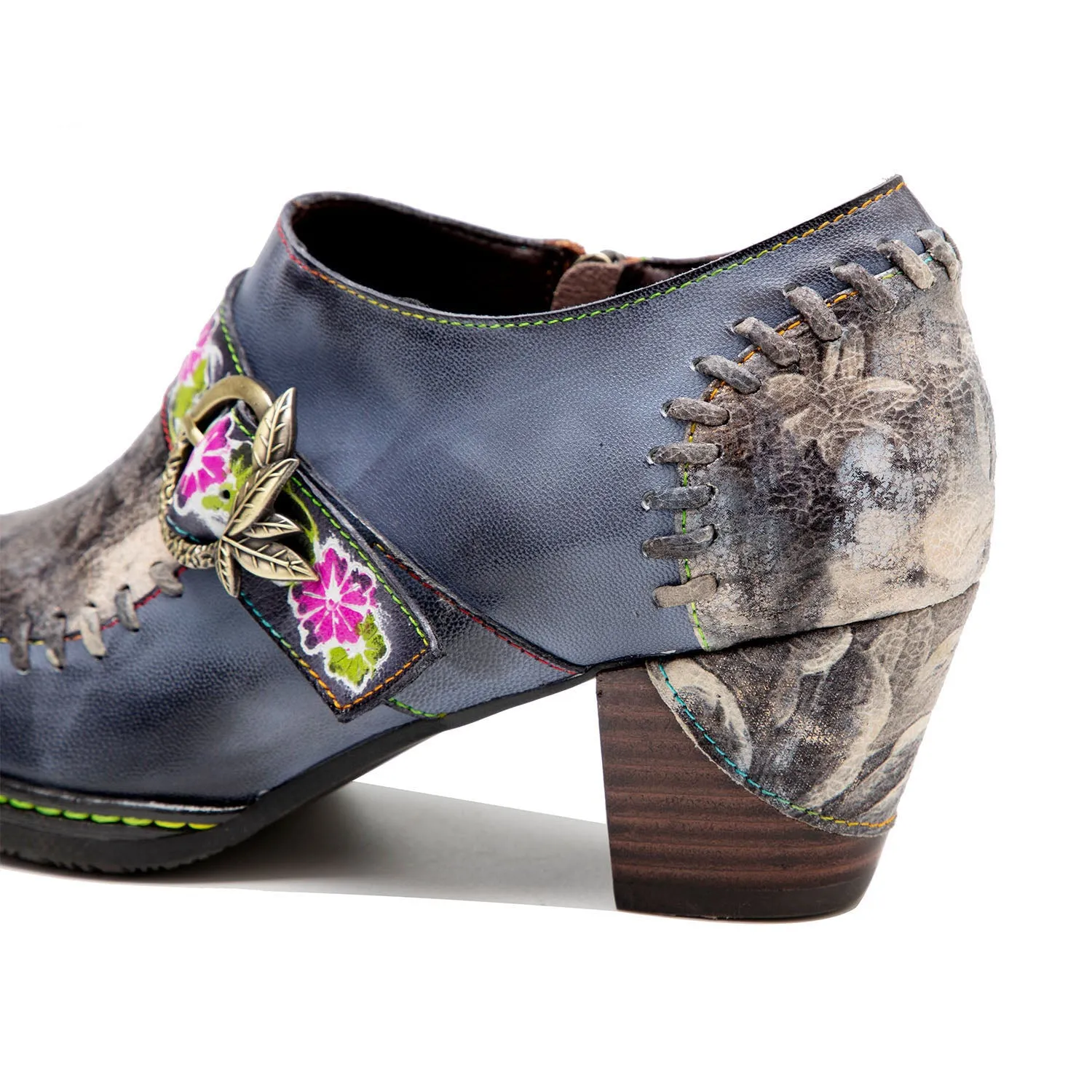 Hand-painted Genuine Leather Pumps