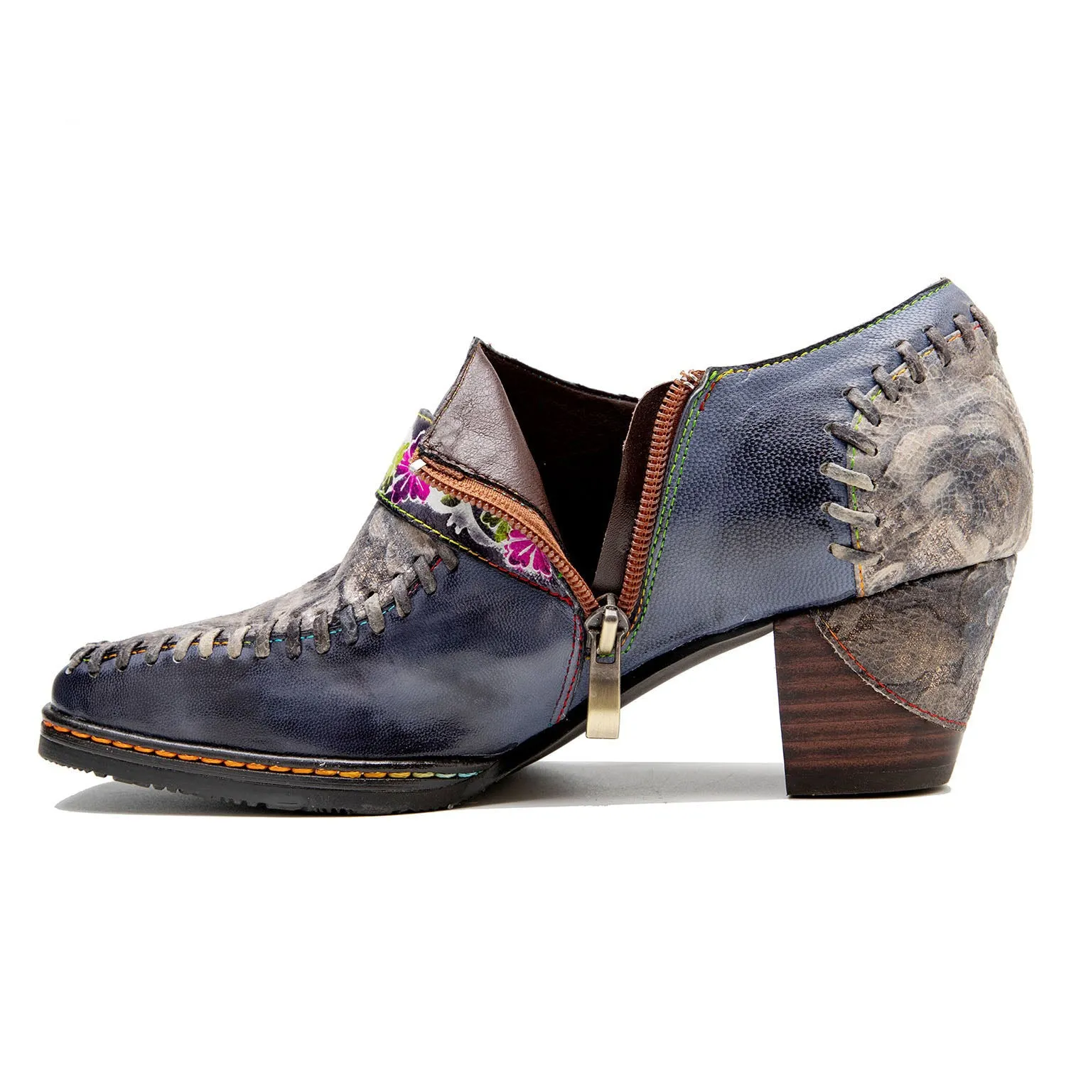 Hand-painted Genuine Leather Pumps