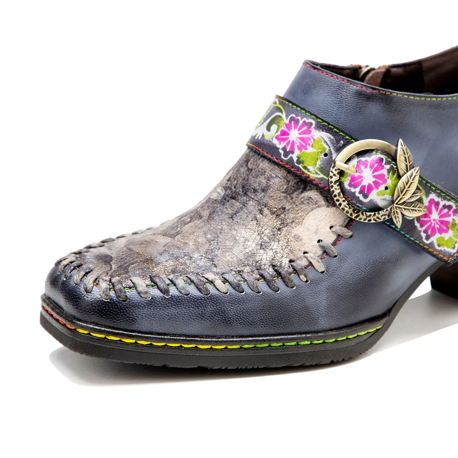 Hand-painted Genuine Leather Pumps