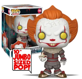 IT Pennywise With Boat Jumbo 10" Funko Pop! Vinyl Figure