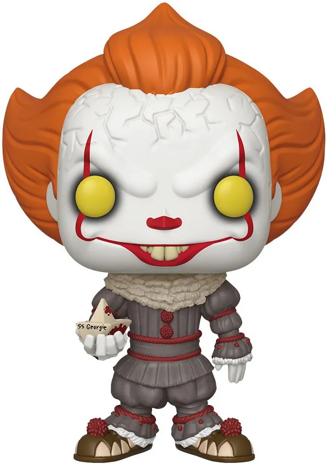 IT Pennywise With Boat Jumbo 10" Funko Pop! Vinyl Figure