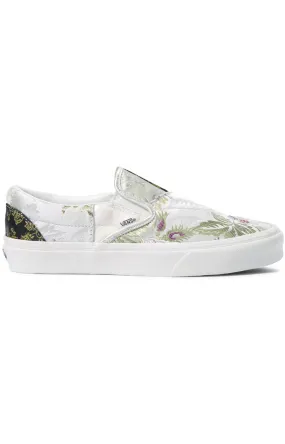 (Jmh8L8) Brocade Classic Slip On Shoes   Patchwork/True White