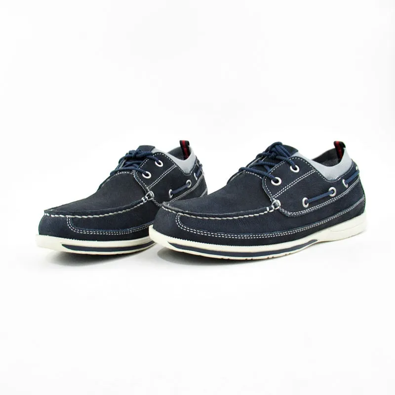 JOHNSTON & MURPHY  Navy Boat Shoes