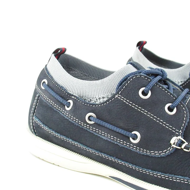 JOHNSTON & MURPHY  Navy Boat Shoes
