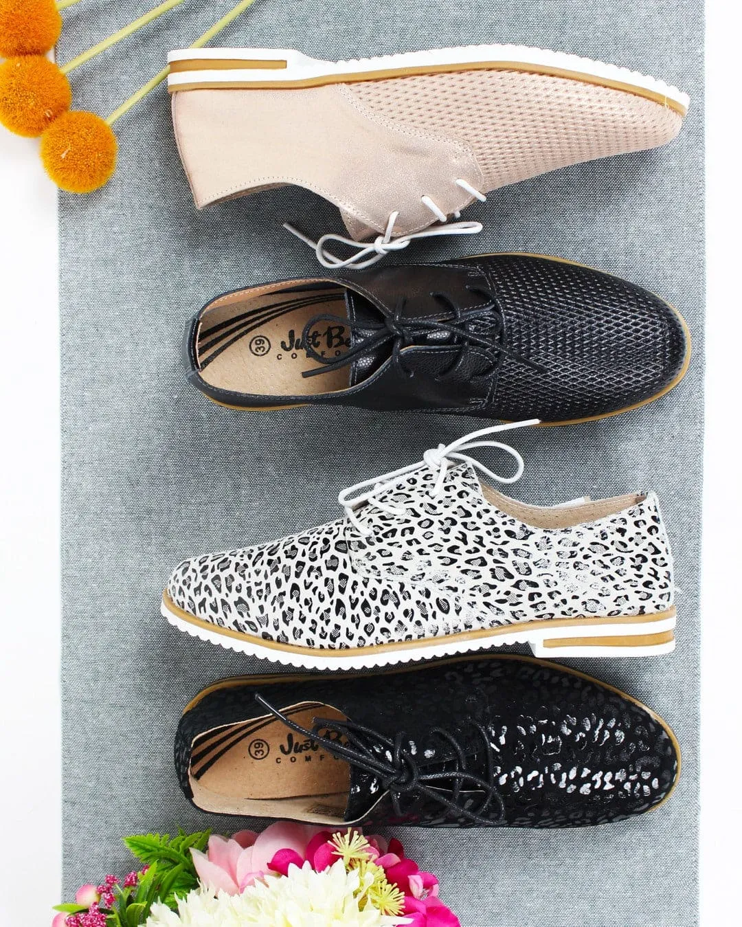 Just Bee Chary Brushed Shoe
