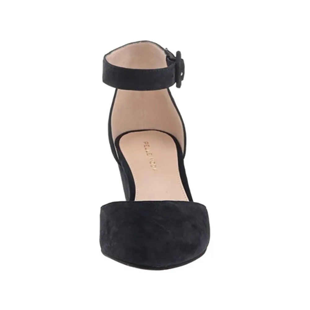 Kurtis Midnight Navy Suede Pelle Moda Ankle Strap Pumps