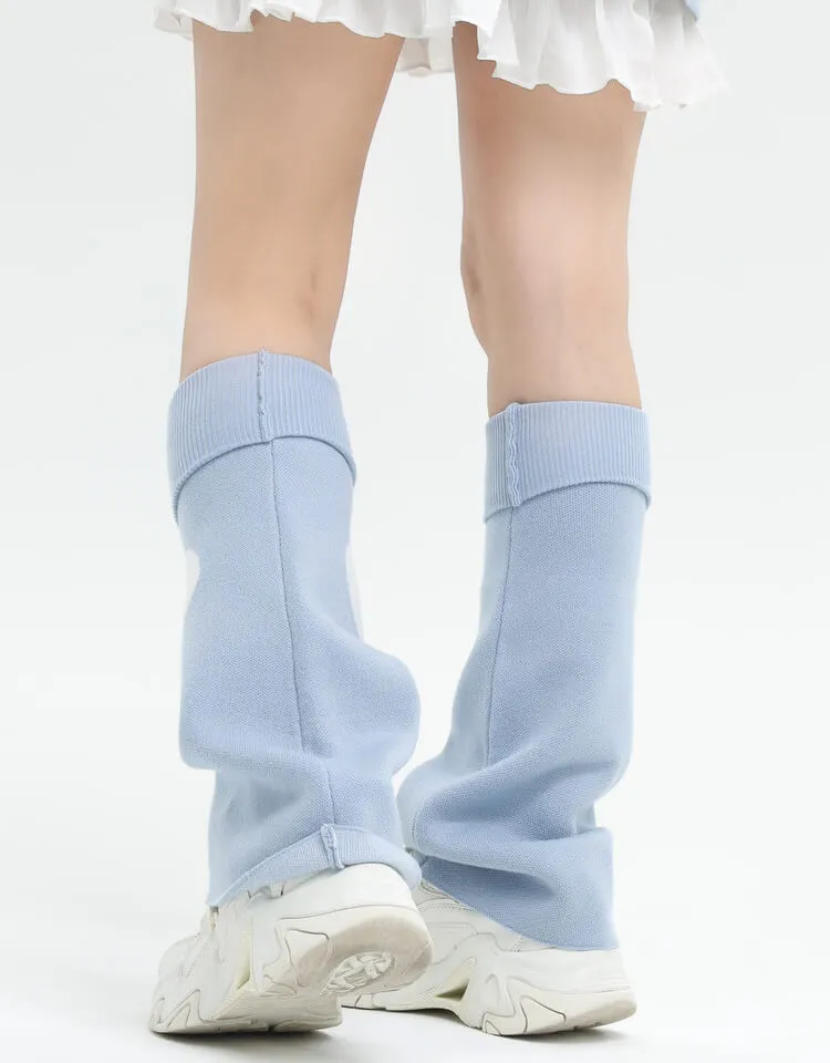 Love Sickness Graphic Leg Warmers Y2K