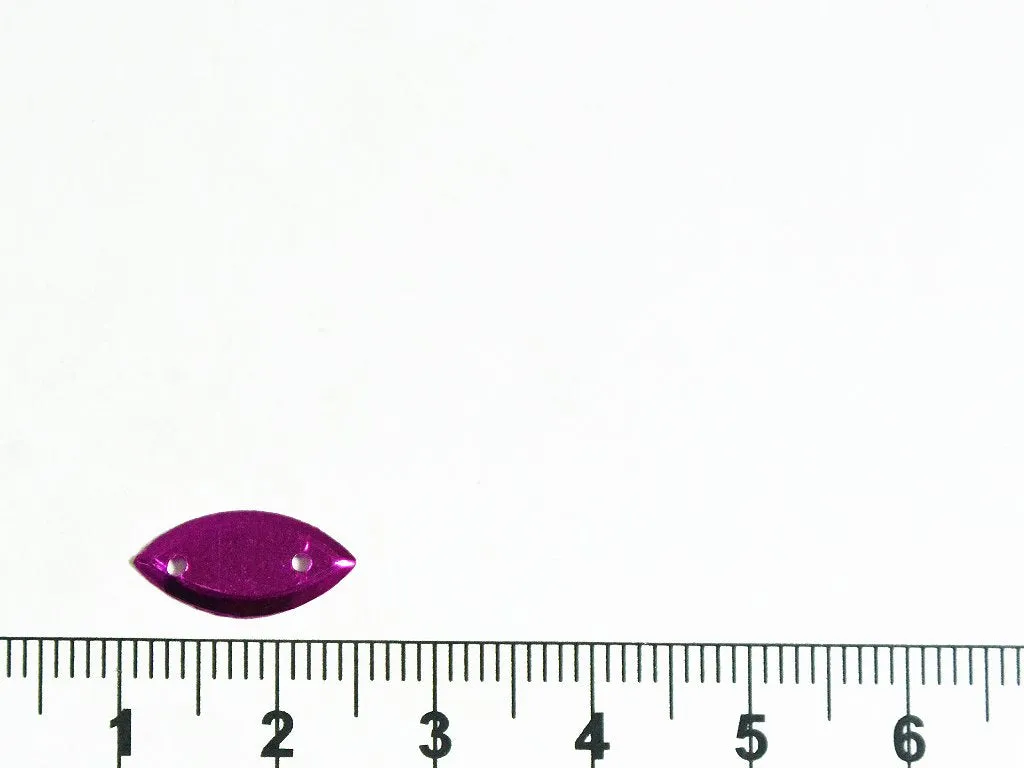 Magenta Pink Boat Plastic Sequins(Wholesale)