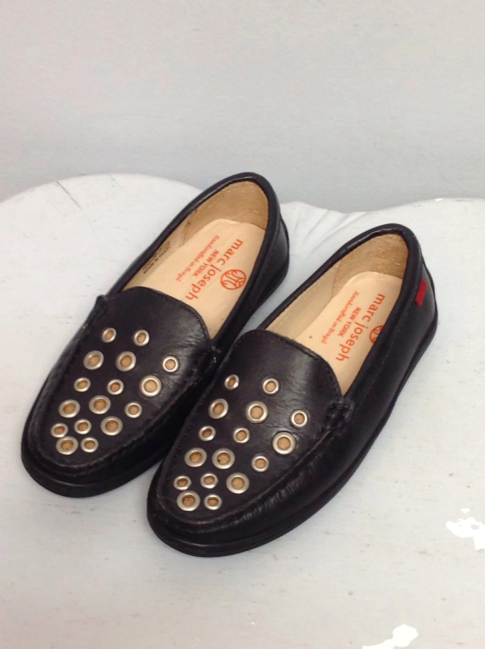 Marc Joseoh Child Shoe Size 11.5 Black Leather Shoes