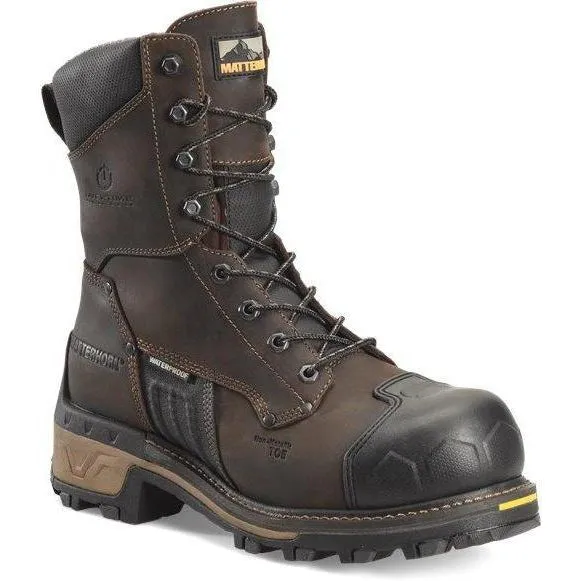 Matterhorn Men's Max 8" Composite Toe Waterproof Logger Work Boot Brown MT2560