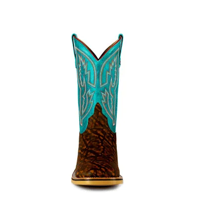 Men's Horsepower Cognac Eleprint with Turquoise Barcelona Top HPW2502