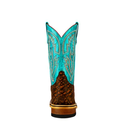 Men's Horsepower Cognac Eleprint with Turquoise Barcelona Top HPW2502