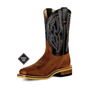 Men's Horsepower Distressed Bison Steel Toe Boot HPW2505